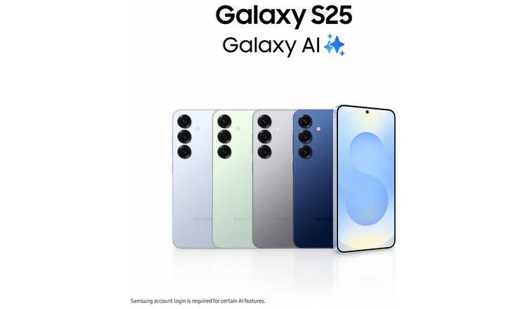 SIM Free Samsung Galaxy S25 5G 256GB AI Mobile Phone - Navy