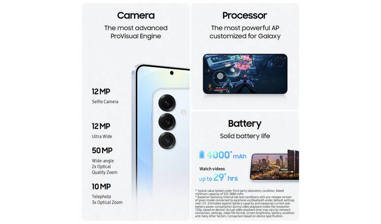 SIM Free Samsung Galaxy S25 5G 256GB AI Mobile Phone - Navy