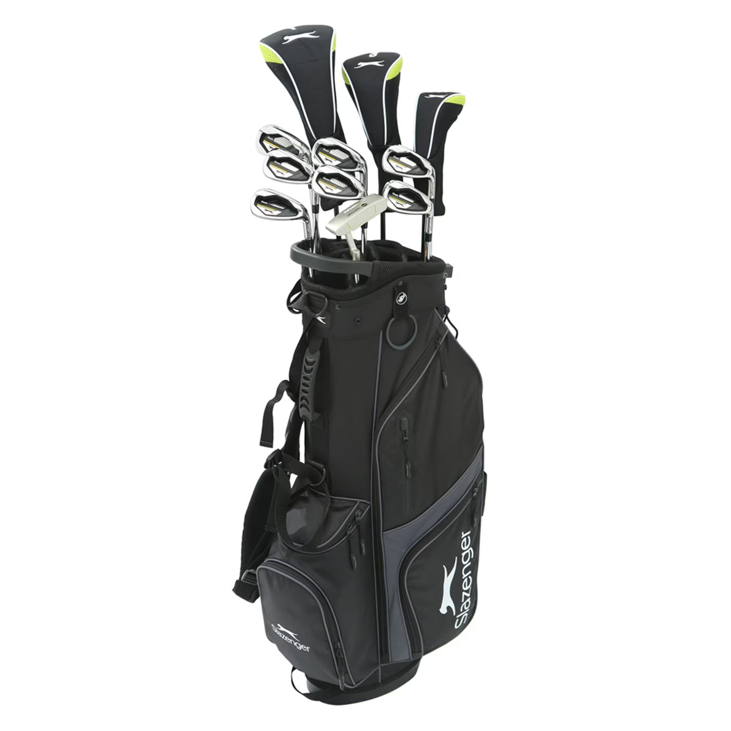 Slazenger VS Golf Club Set with Stand Bag (Graphite and Steel Shaft Combo) Mens
