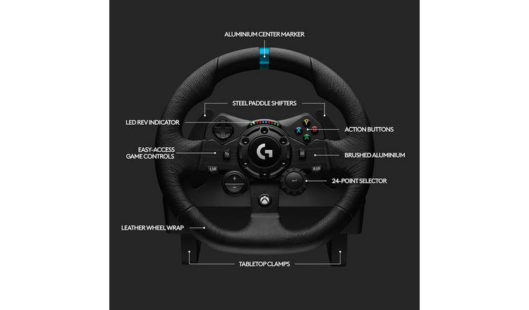 Logitech G923 TRUEFORCE Gaming Steering Wheel - Xbox & PC