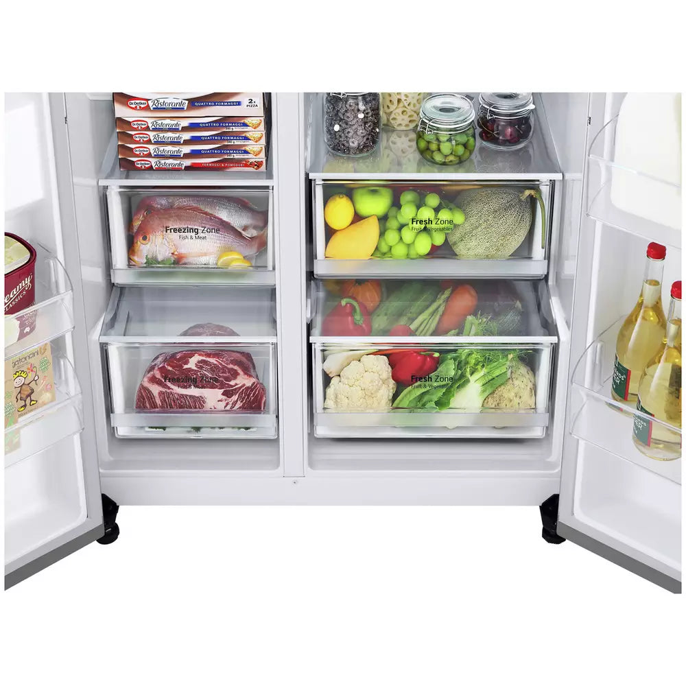 LG GSLB70PZTL Fridge Freezer - Silver