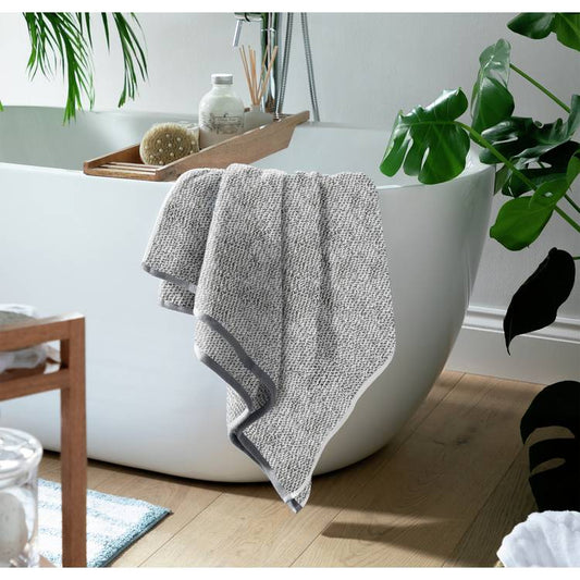 Habitat Marl Bath Sheet - Black