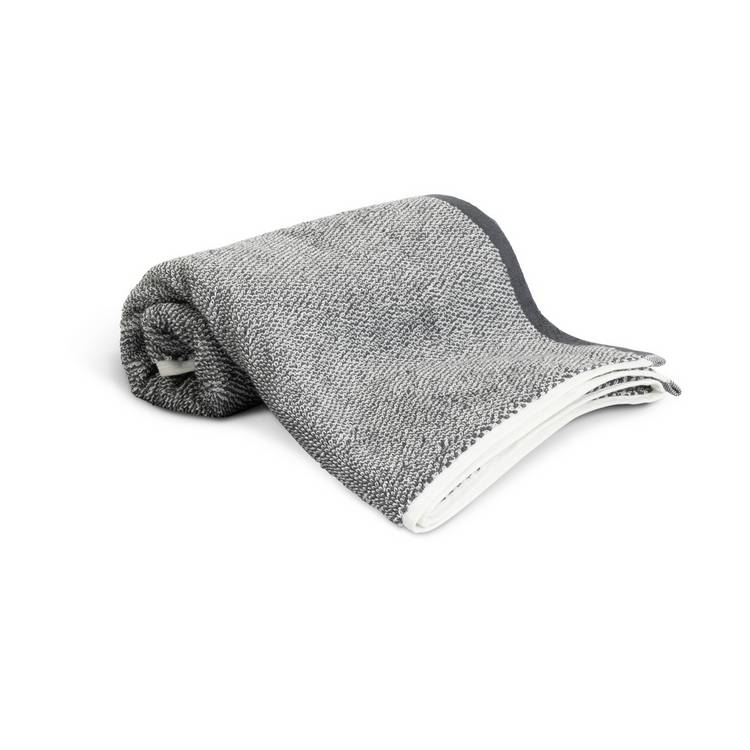 Habitat Marl Bath Sheet - Black