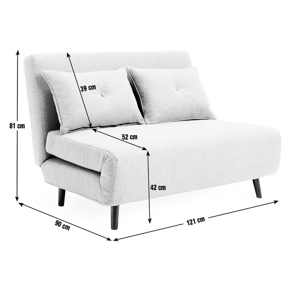 Habitat Roma Double Fabric Chairbed - Grey
