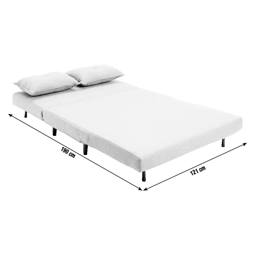 Habitat Roma Double Fabric Chairbed - Grey