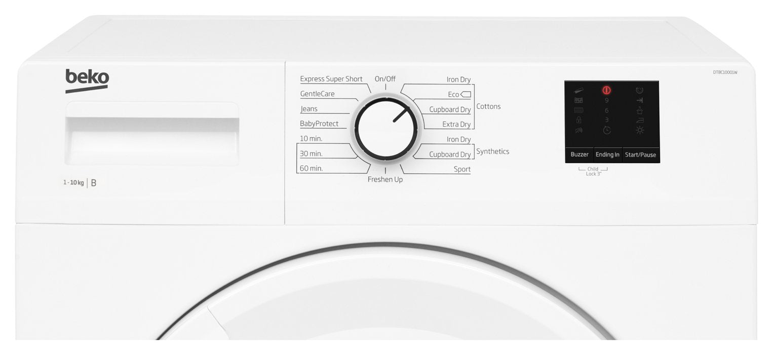 Beko DTBC10001W 10KG Condenser Tumble Dryer - White