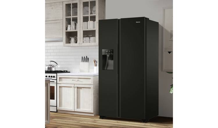 Hisense RS694N4TBE American Fridge Freezer - Black