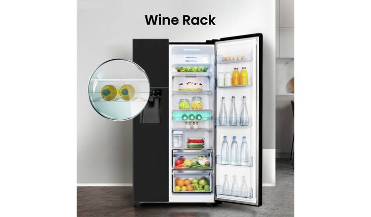 Hisense RS694N4TBE American Fridge Freezer - Black
