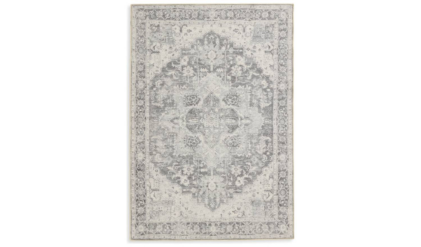 Habitat Vintage Effect Grey Flatweave Runner - 80x150cm
