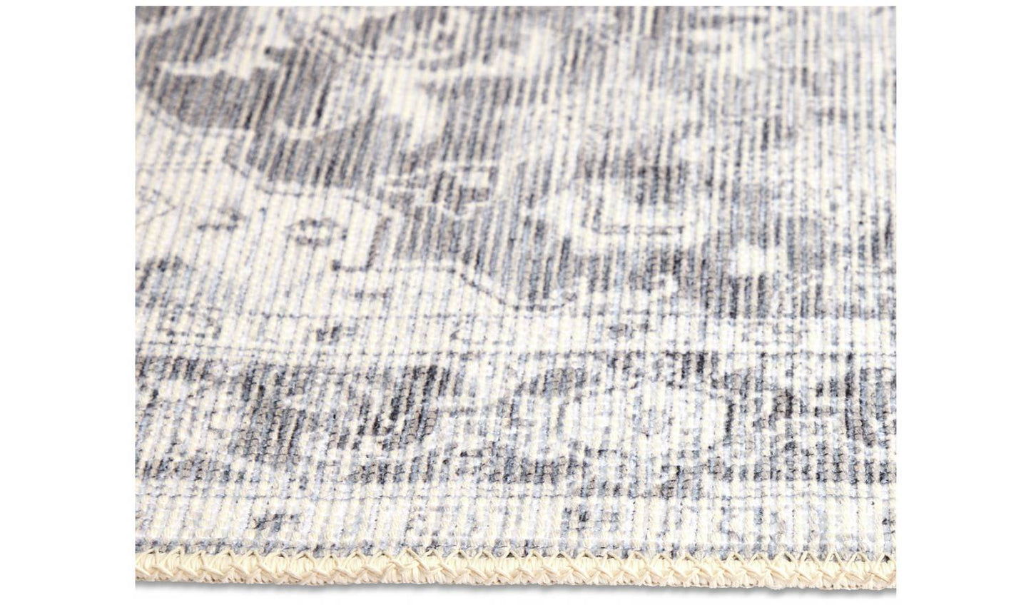 Habitat Vintage Effect Grey Flatweave Runner - 80x150cm