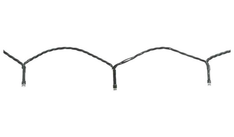 Garden By Sainsbury's 300 White Solar String Light