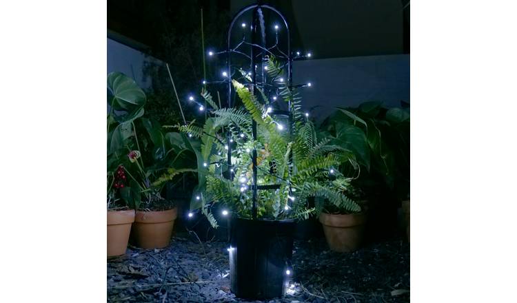 Garden By Sainsbury's 300 White Solar String Light