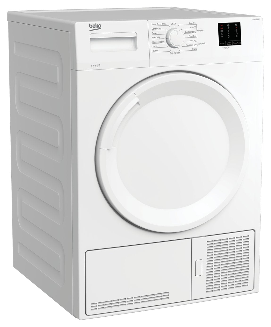 Beko DTKCE80021W 8KG Condenser Tumble Dryer - White