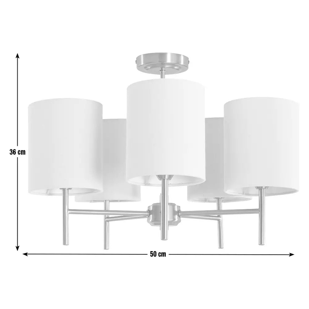 Argos Home Candelabra Steel 5 Light Ceiling Light - Brass