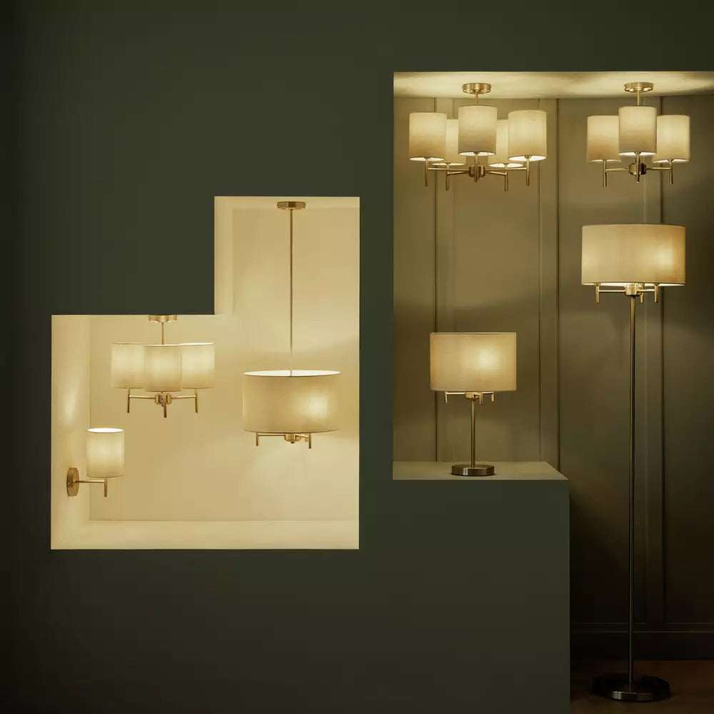 Argos Home Candelabra Steel 5 Light Ceiling Light - Brass