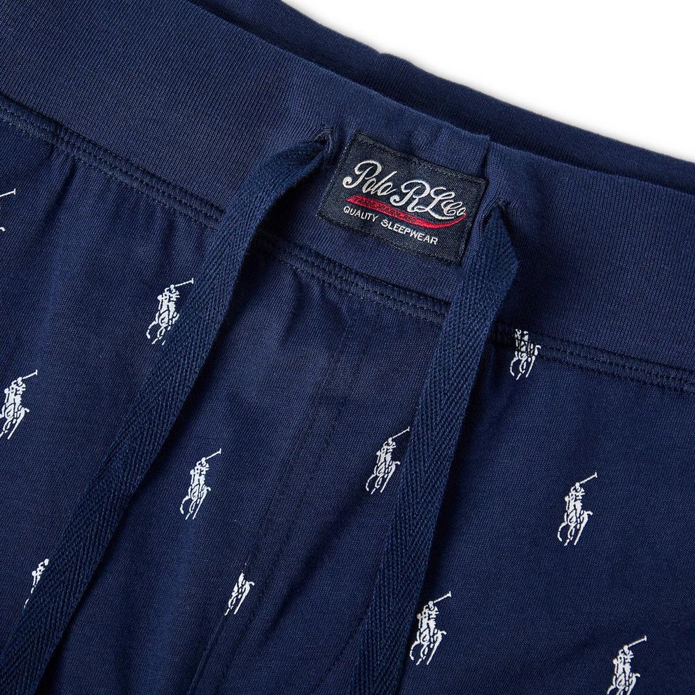 Polo Ralph Lauren Men's All Over Pony Cotton Jersey Jogger Shorts