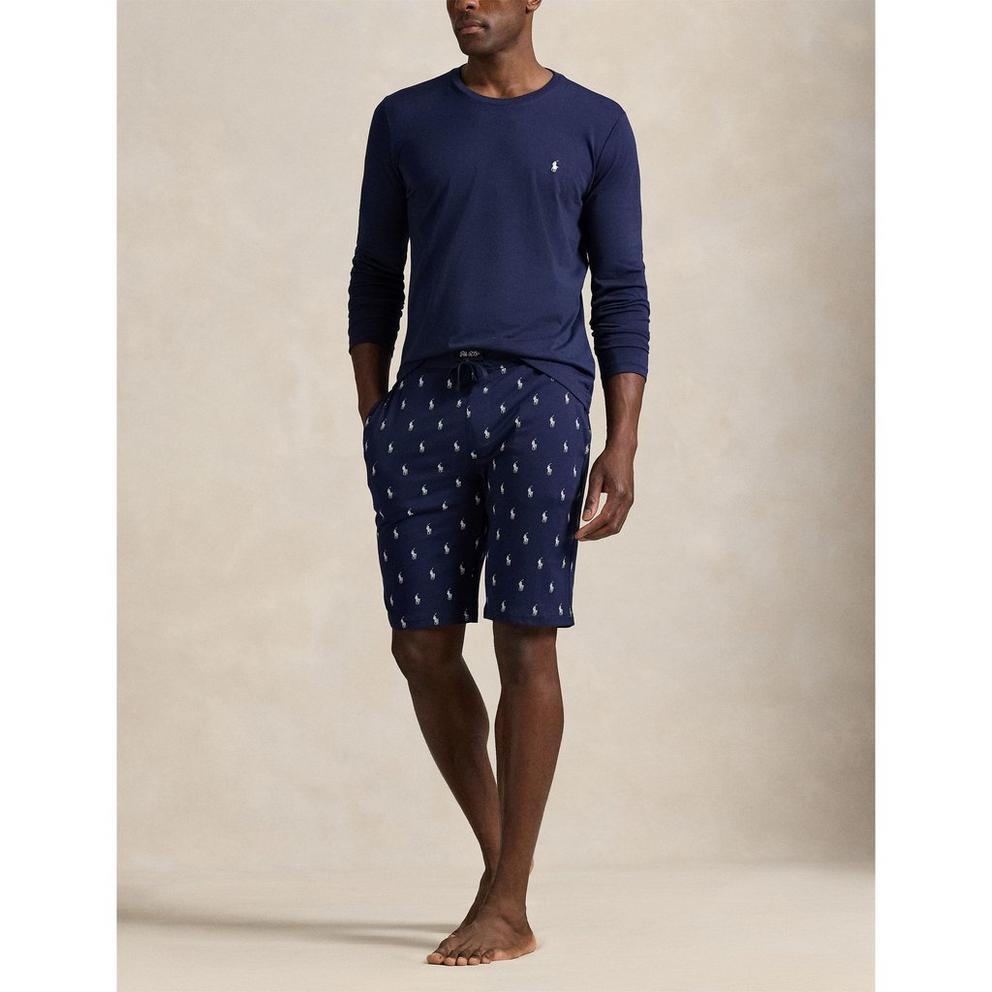 Polo Ralph Lauren Men's All Over Pony Cotton Jersey Jogger Shorts