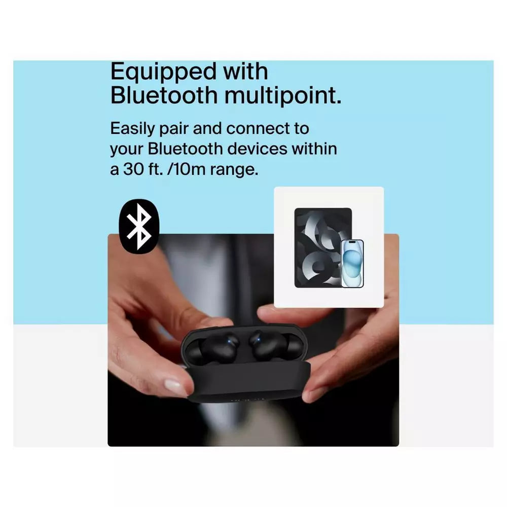 Belkin SoundForm Rhythm True Wireless In-Ear Earbuds - Black