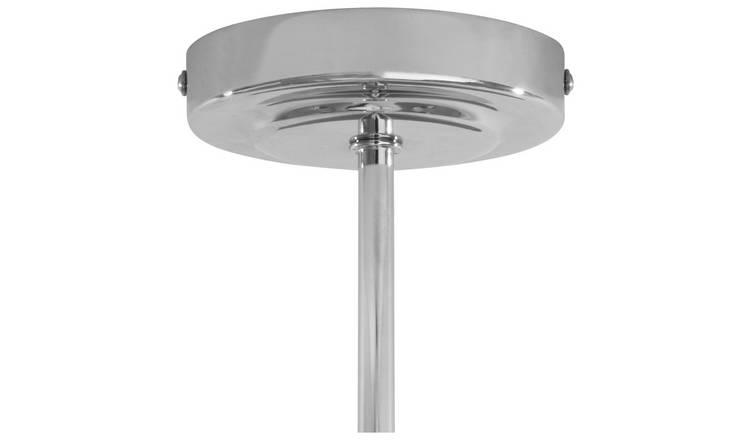 Argos Home Candelabra Steel 3 Light Ceiling Light - Grey