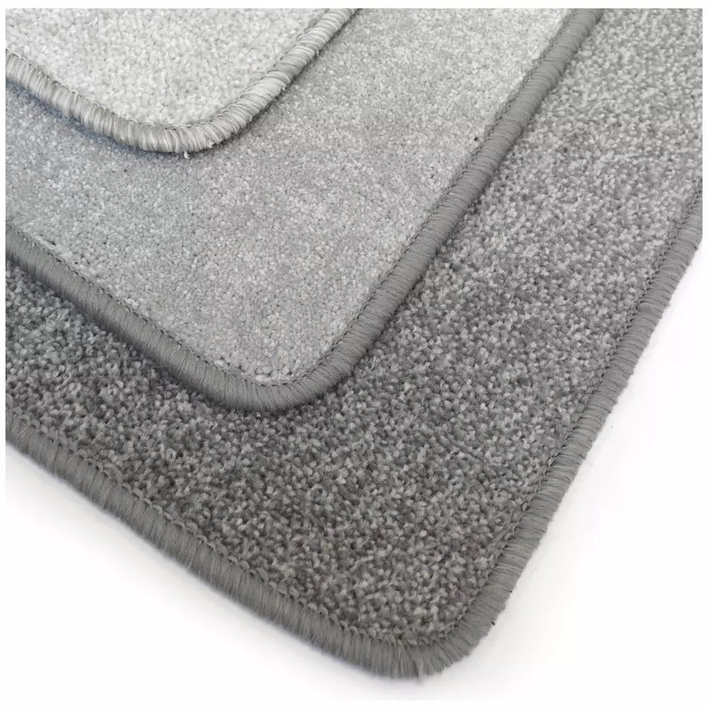 Homemaker Relay Plain Grey Short Pile Rug - 100x145cm