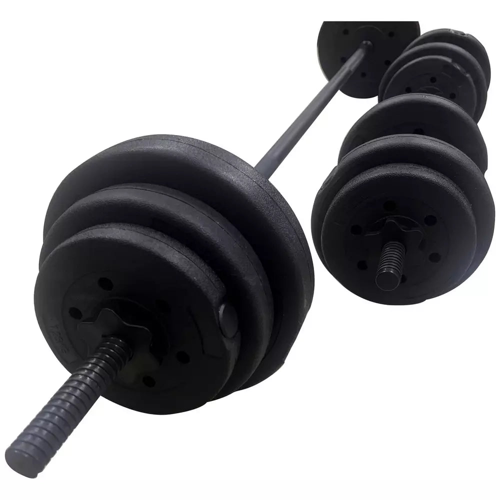 Opti Vinyl Dumbbell and Barbell Set - 35KG