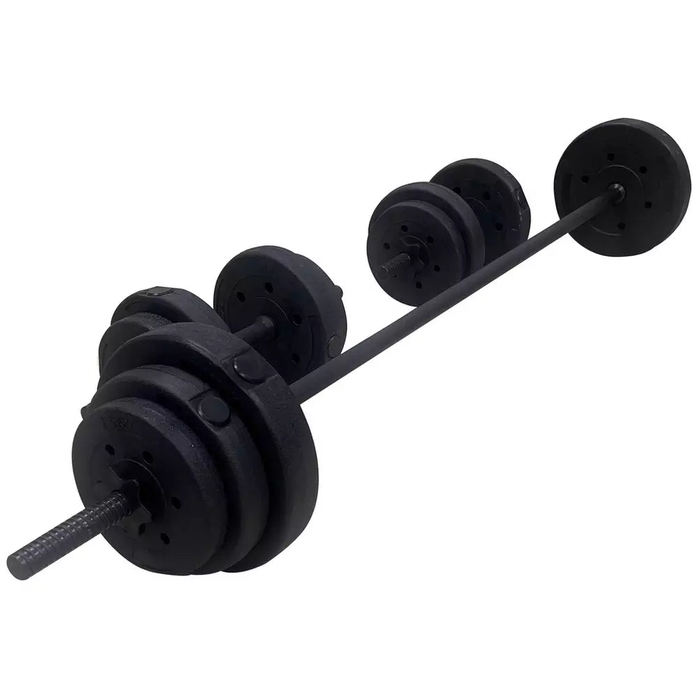 Opti Vinyl Dumbbell and Barbell Set - 35KG