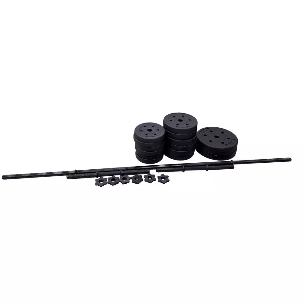 Opti Vinyl Dumbbell and Barbell Set - 35KG