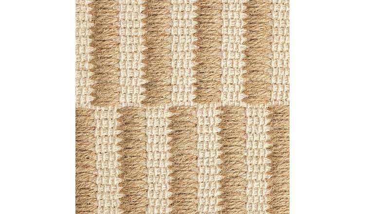 Habitat Modern Country Block Natural Flatweave Rug - 160x230