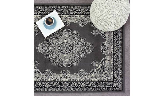 Homemaker Traditional Medallion Rug - 160x230cm - Grey