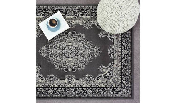 Homemaker Traditional Medallion Rug - 160x230cm - Grey