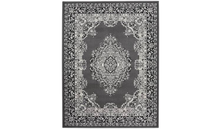 Homemaker Traditional Medallion Rug - 160x230cm - Grey