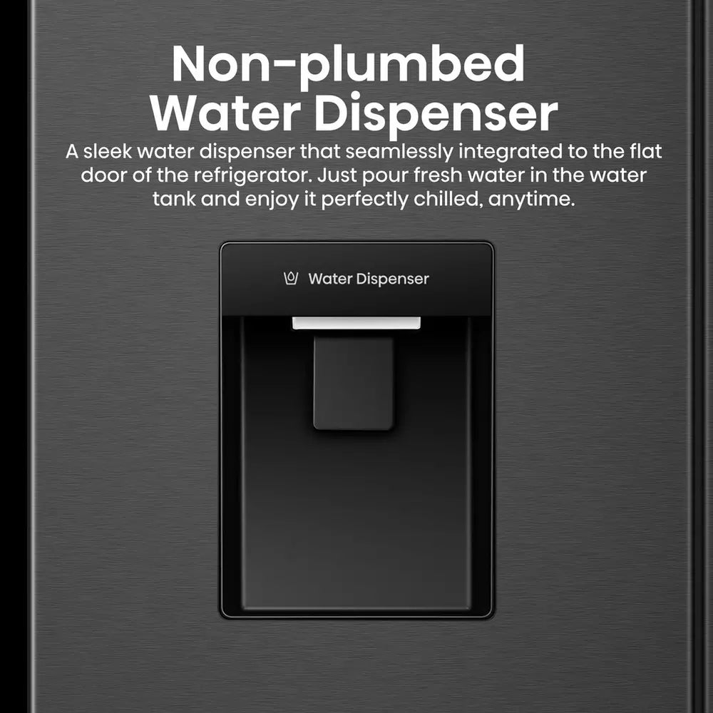 Hisense RQ5P470SMFE American Fridge Freezer - Black