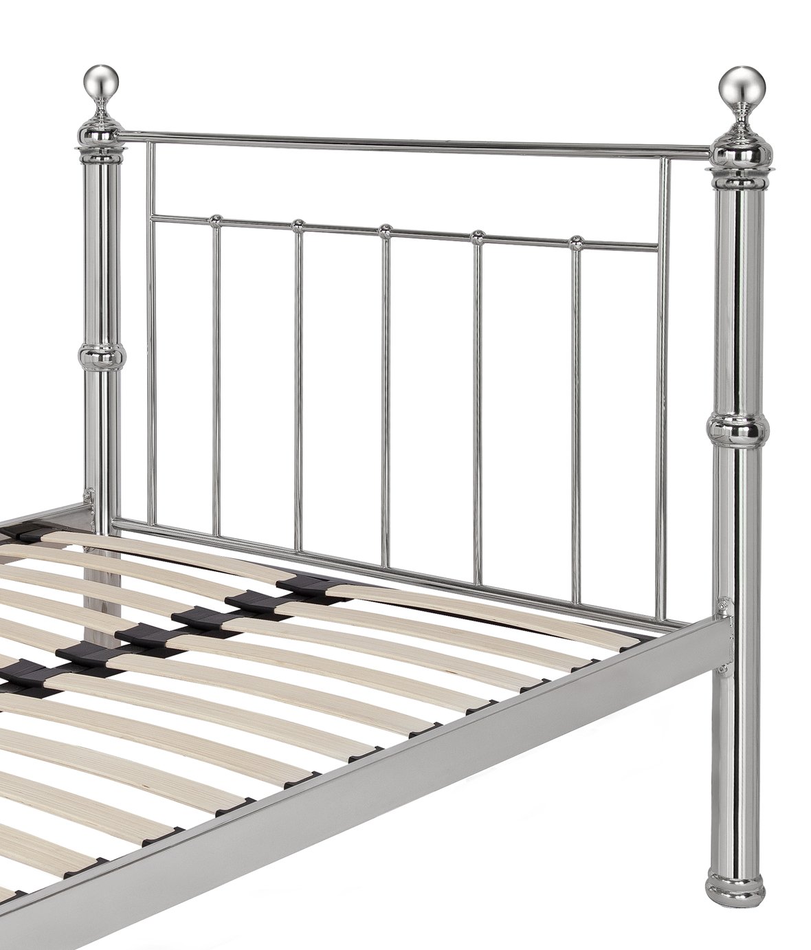 Argos Home Mayfair Double Metal Bed Frame - Chrome