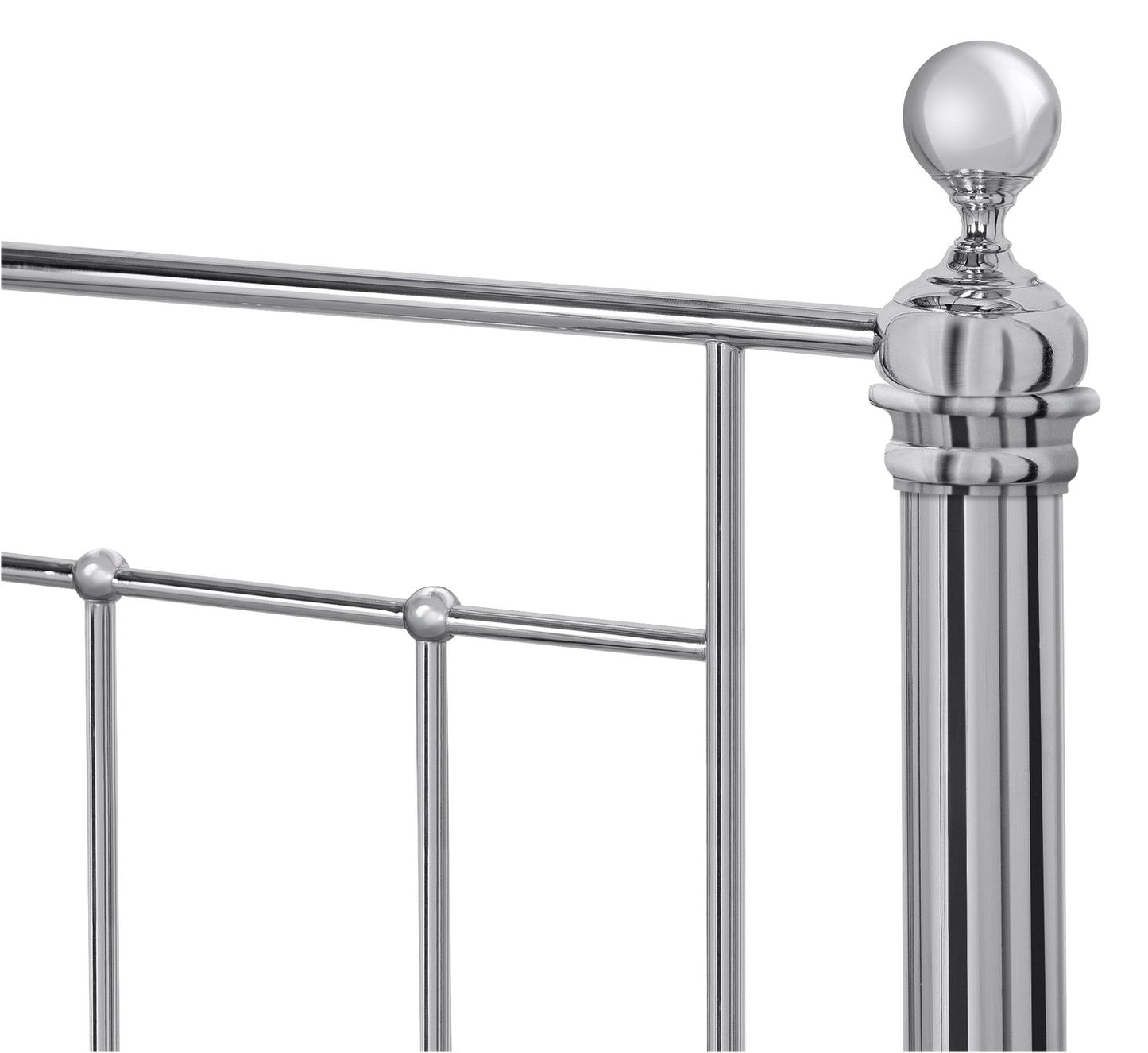 Argos Home Mayfair Double Metal Bed Frame - Chrome