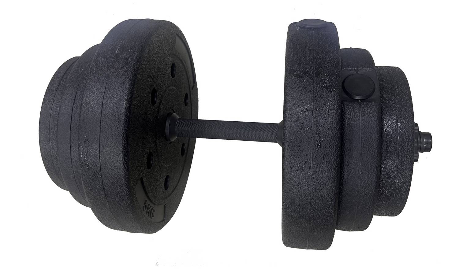 Opti Vinyl Dumbbell and Barbell Set - 50kg