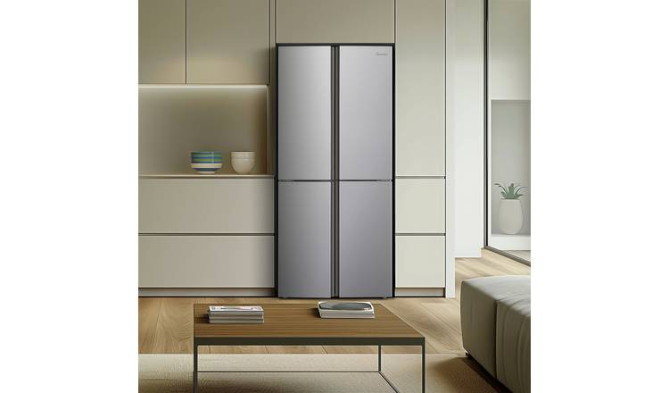 Fridgemaster MQ79394ES American Fridge Freezer - Silver