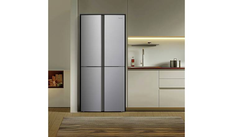 Fridgemaster MQ79394ES American Fridge Freezer - Silver