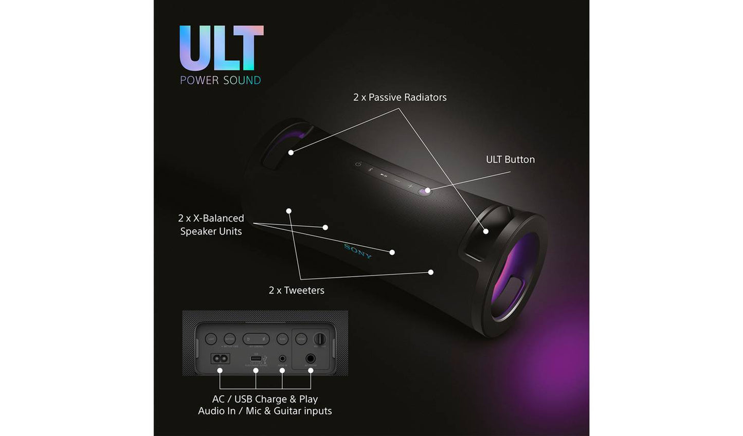 Sony ULT Field 7 Bluetooth Portable Party Speaker - Black