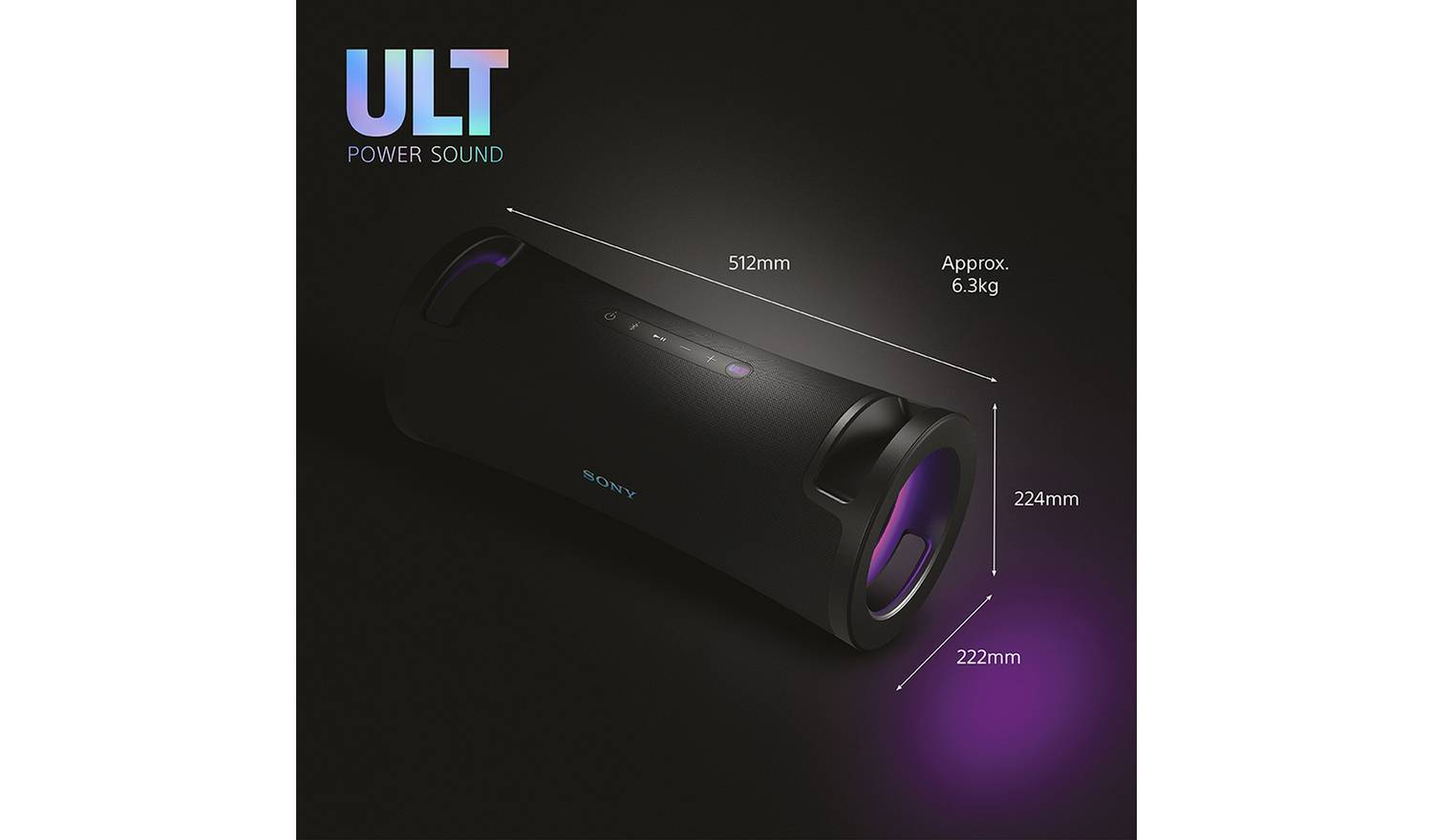 Sony ULT Field 7 Bluetooth Portable Party Speaker - Black