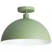 Habitat Steel Mushroom Flush Celling Light - Green