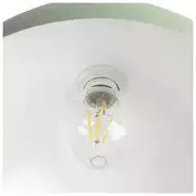 Habitat Steel Mushroom Flush Celling Light - Green