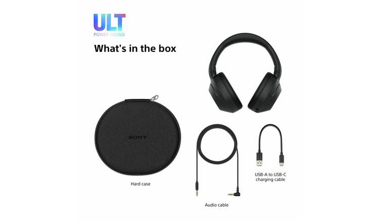 Sony ULT Wear Over-Ear Wireless NC Headphones - Black
