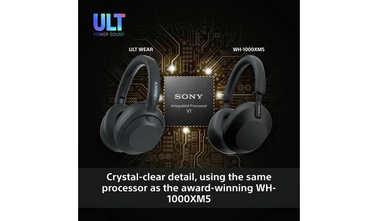 Sony ULT Wear Over-Ear Wireless NC Headphones - Black