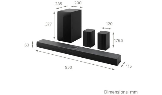 LG US70TR 5.1.1Ch Bluetooth Soundbar with Wireless Sub