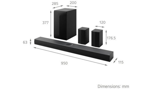 LG US70TR 5.1.1Ch Bluetooth Soundbar with Wireless Sub