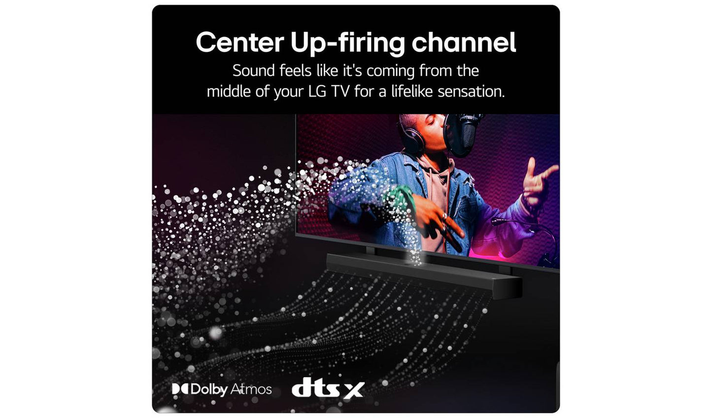 LG US70TR 5.1.1Ch Bluetooth Soundbar with Wireless Sub