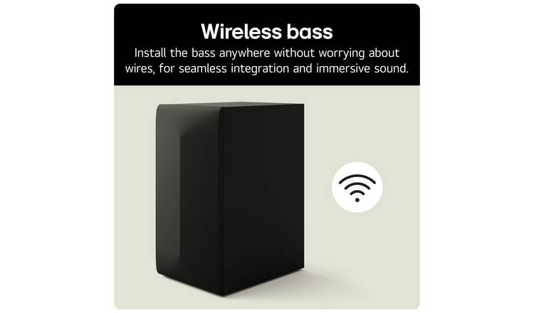 LG US60T 3.1Ch Bluetooth Soundbar With Wireless Sub