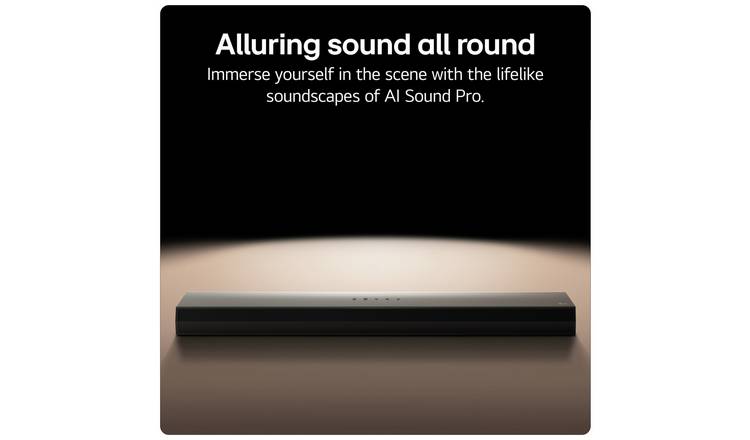 LG US60T 3.1Ch Bluetooth Soundbar With Wireless Sub