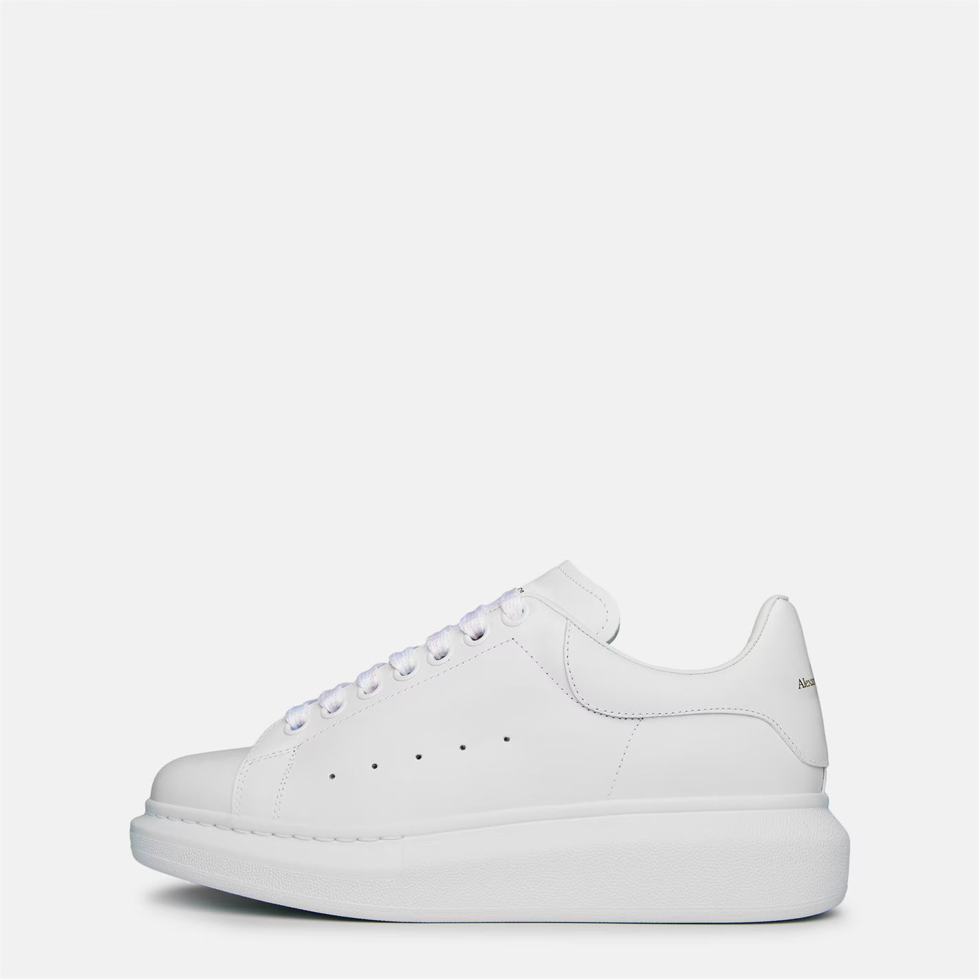 Women's Logo Print Leather Oversized Trainers