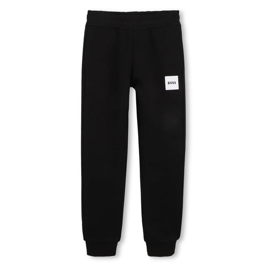 Boss Kids Small Logo Jogging Bottoms, Drawstring Waistband